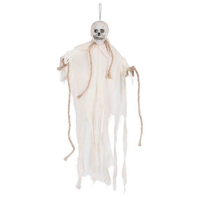Dekoracja wisząca na Halloween Duch LED 55cm