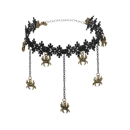 Naszyjnik na Halloween Choker Pająk