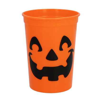 Kubki na Halloween Black Orange Pumpkin 300ml 4szt