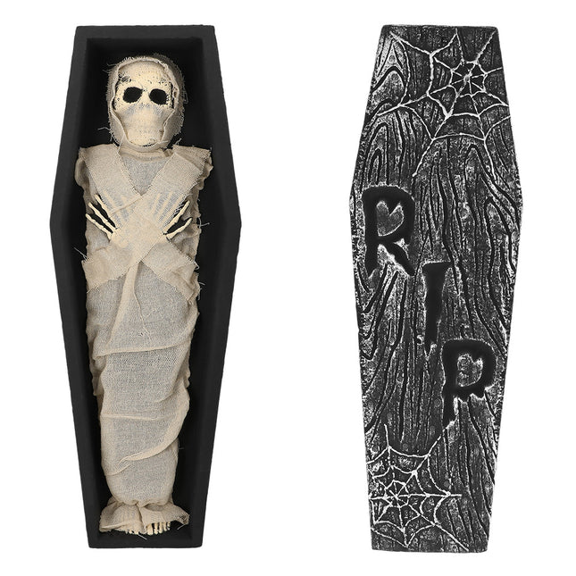 Zestaw dekoracji na Halloween Mumia 8 elementów