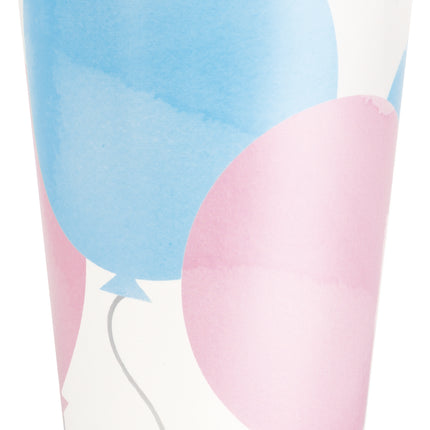 Papierowe kubki do ujawniania płci 266 ml 8 szt