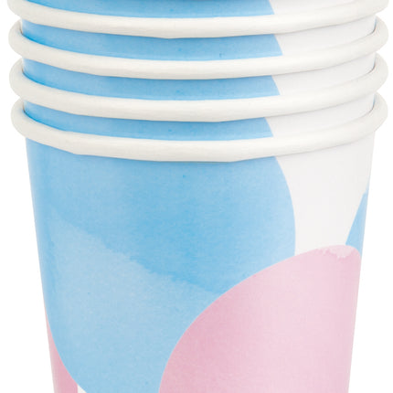 Papierowe kubki do ujawniania płci 266 ml 8 szt