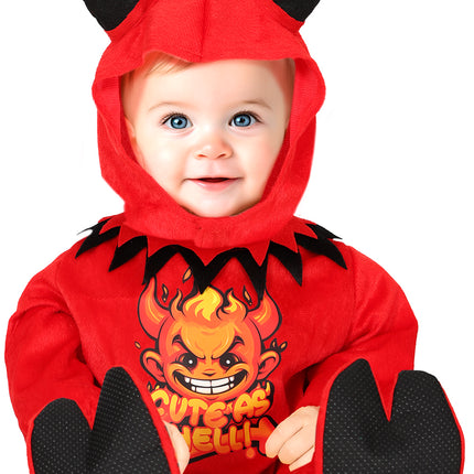 Kostium na Halloween Czerwony Diabełek