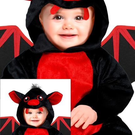 Kostium na Halloween Czerwony nietoperz