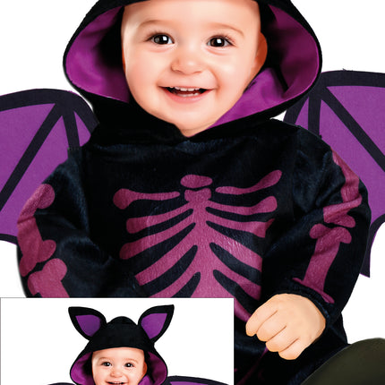 Kostium na Halloween - fioletowy nietoperz