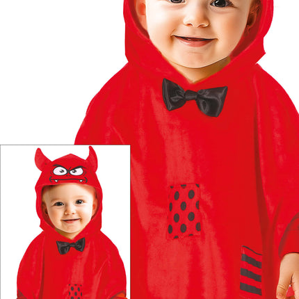 Halloweenowe Poncho Baby Devil