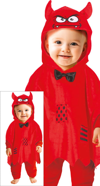 Halloweenowe Poncho Baby Devil