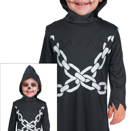 Halloweenowy naszyjnik dla niemowląt w czerni i bieli