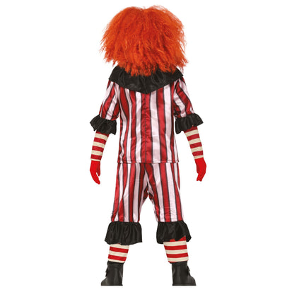 Kostium na Halloween dla dziecka Klaun czerwony/biały