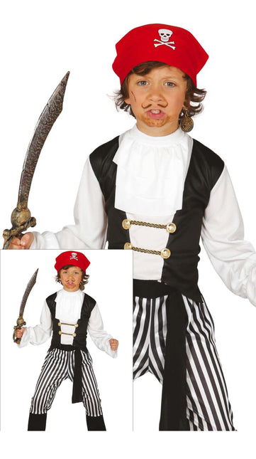Strój pirata dla dziecka w paski