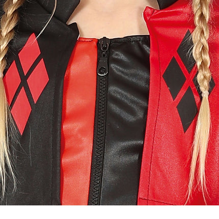 Kostium Suicide Squad na Halloween dla dziewczynki czerwony