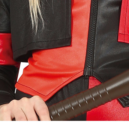 Kostium Suicide Squad na Halloween dla dziewczynki czerwony