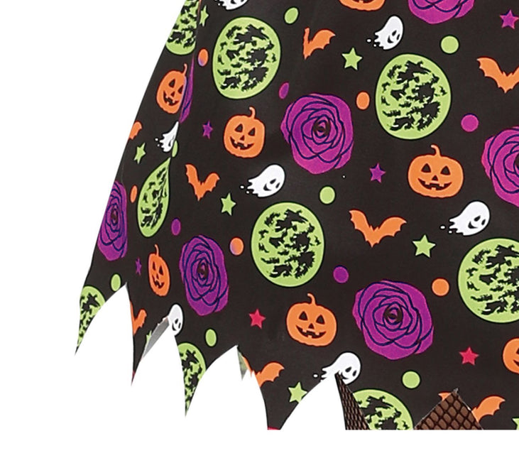 Kostium czarownicy na Halloween Dziewczyna Dynia
