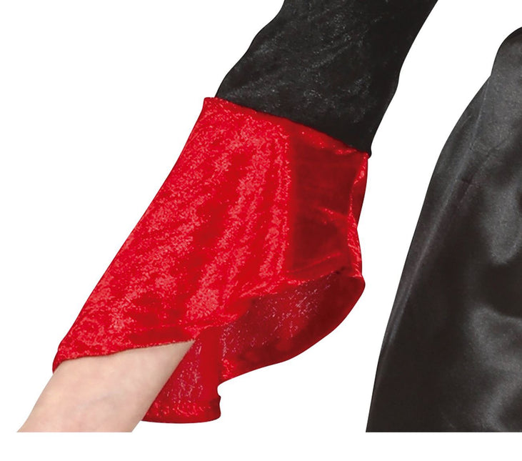 Kostium wampira na Halloween dla dziewczynki czerwony