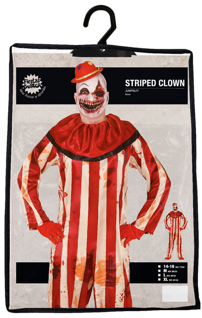 Kostium zabójczego klauna na Halloween dla mężczyzn