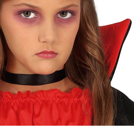 Kostium wampirzycy na Halloween dla dziewczynki czarny