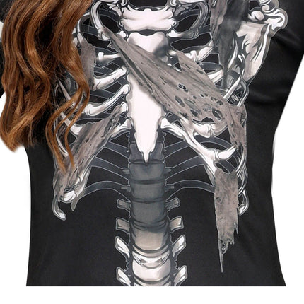 Dziewczęca bluza z kapturem Skeleton Halloween Costume