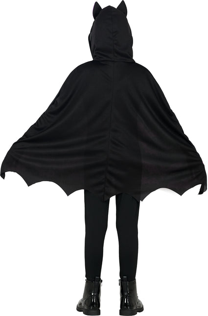 Halloweenowe Ponczo Dziewczynki Nietoperze