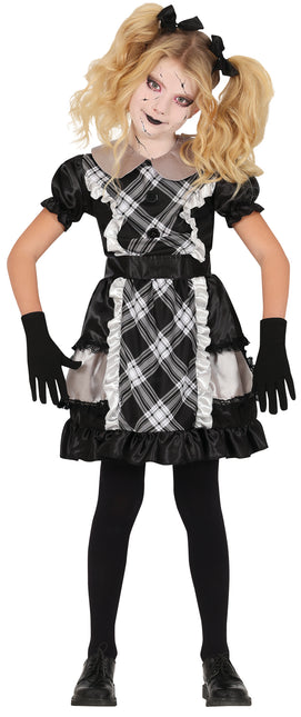 Lalka porcelanowa w stroju na Halloween