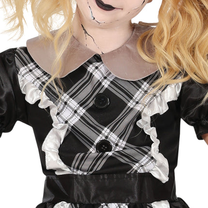 Lalka porcelanowa w stroju na Halloween