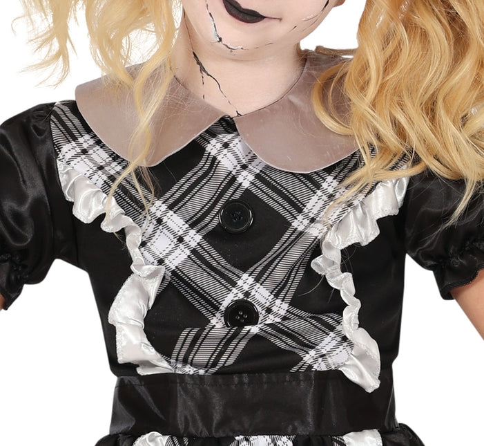 Lalka porcelanowa w stroju na Halloween