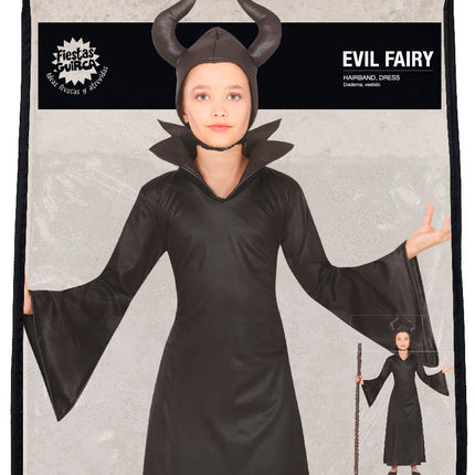 Sukienka na Halloween dla dziewczynki - wściekła wróżka