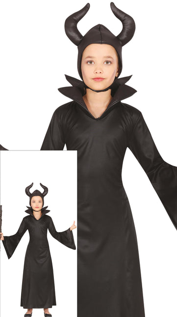 Sukienka na Halloween dla dziewczynki - wściekła wróżka