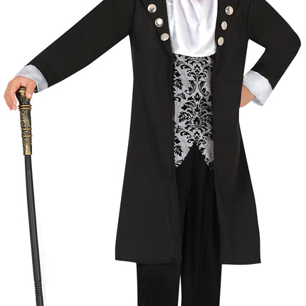 Kostium na Halloween czarny chłopiec wampir