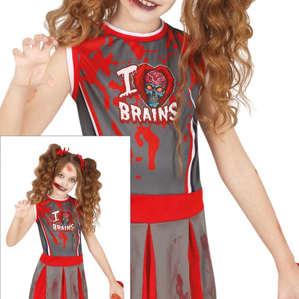 Strój na Halloween Dziewczyna Zombie Cheerleaderka