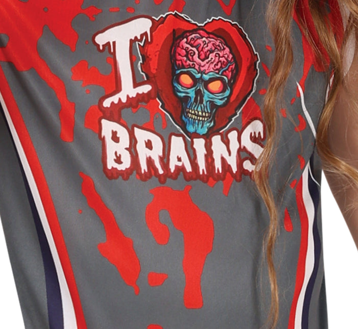Strój na Halloween Dziewczyna Zombie Cheerleaderka