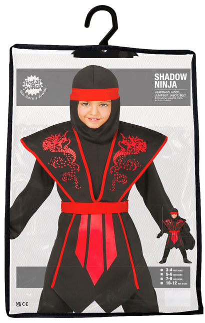 Ninja Suit Child Red Shadow