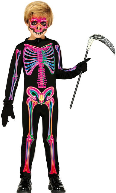 Kostium na Halloween dla dziecka neonowy szkielet