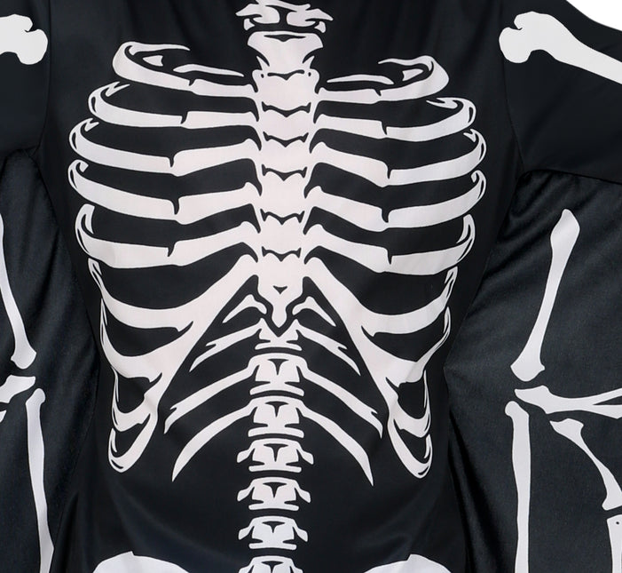 Kostium na Halloween Czarny Biały Dziecięcy Szkielet Nietoperza