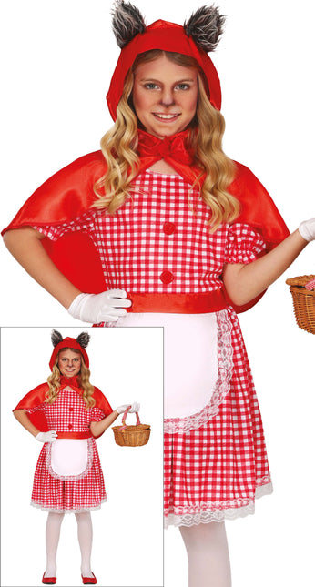 Kostium na Halloween Dziewczynka Czerwony Kapturek Wilk