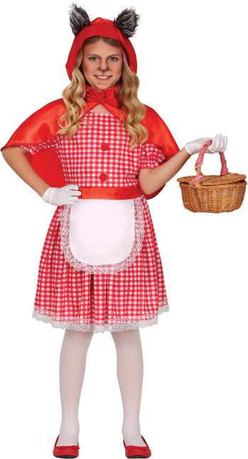 Kostium na Halloween Dziewczynka Czerwony Kapturek Wilk