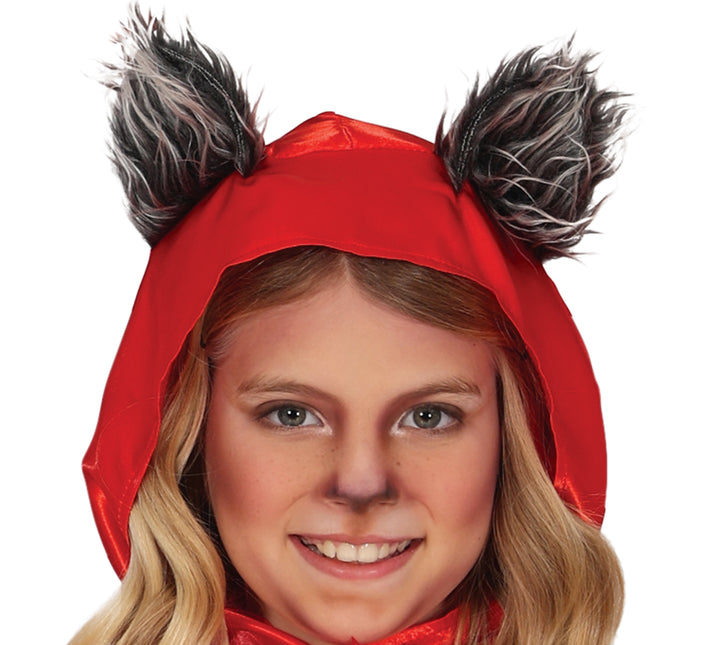 Kostium na Halloween Dziewczynka Czerwony Kapturek Wilk