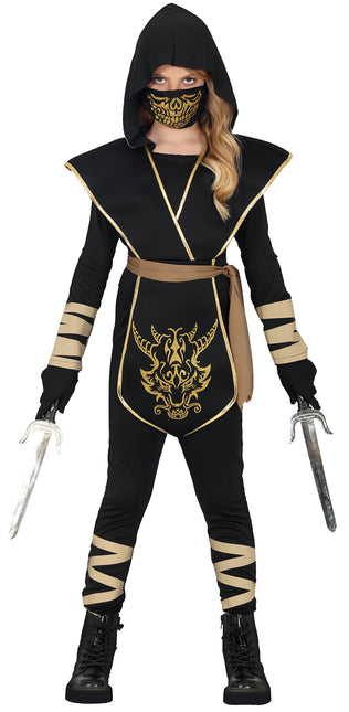 Kombinezon Ninja Black Gold Girl