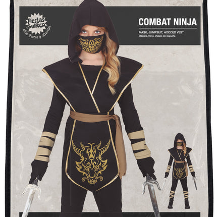 Kombinezon Ninja Black Gold Girl