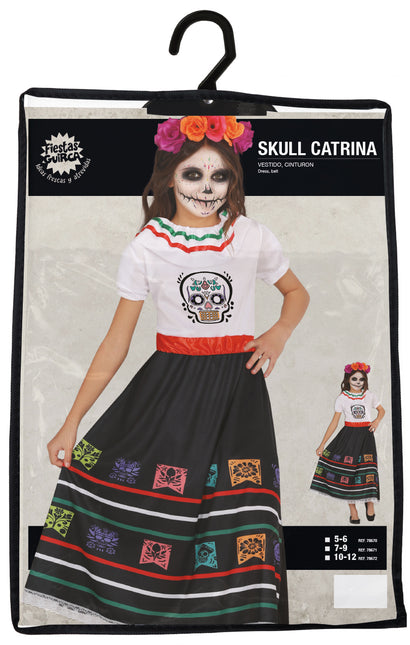 Dia De Los Muertos Sukienka Dziewczyna Czaszka