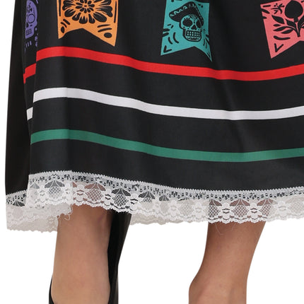 Dia De Los Muertos Sukienka Dziewczyna Czaszka