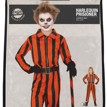 Kostium na Halloween dla dziecka Więzień arlekin