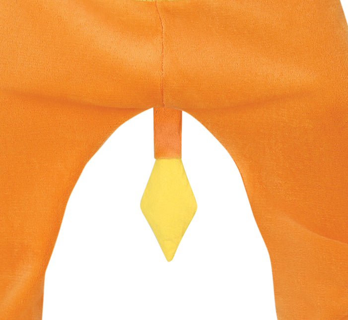 Pomarańczowy kostium smoka dla dziecka