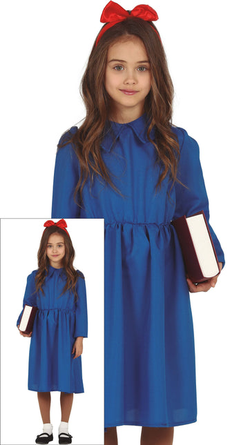 Kostium uczennicy Mól książkowy dla dziecka