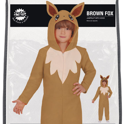 Fox Onesie Brown Beige Dziecko