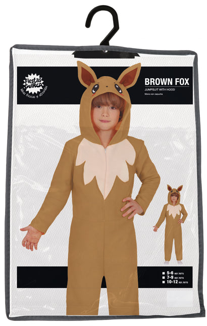 Fox Onesie Brown Beige Dziecko
