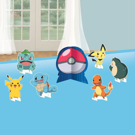 Zestaw kolorowych dekoracji Pokemon 17,cm 7 szt