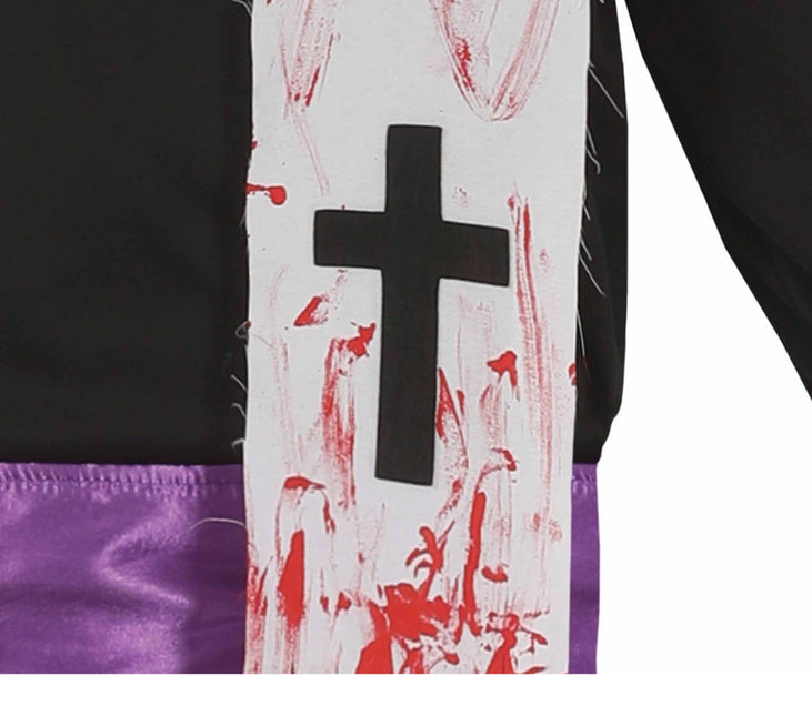 Kostium Zombie Kapłana na Halloween Mężczyźni L