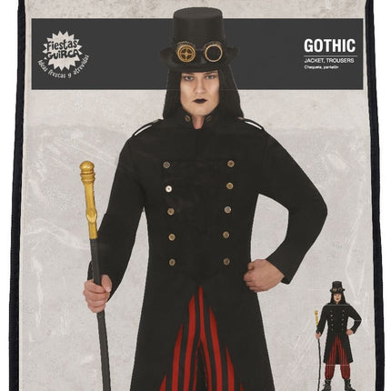 Gotycki kostium na Halloween dla mężczyzn