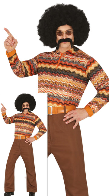 Męski kolorowy kostium Disco 70S