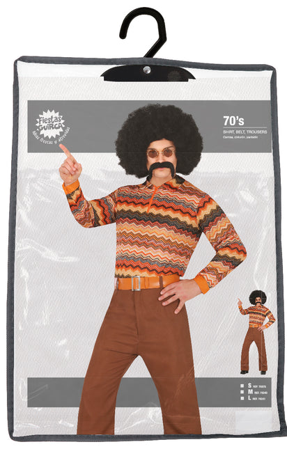 Męski kolorowy kostium Disco 70S
